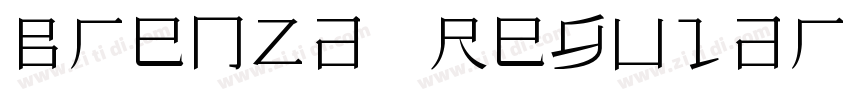 Brenza Regular常规字体转换